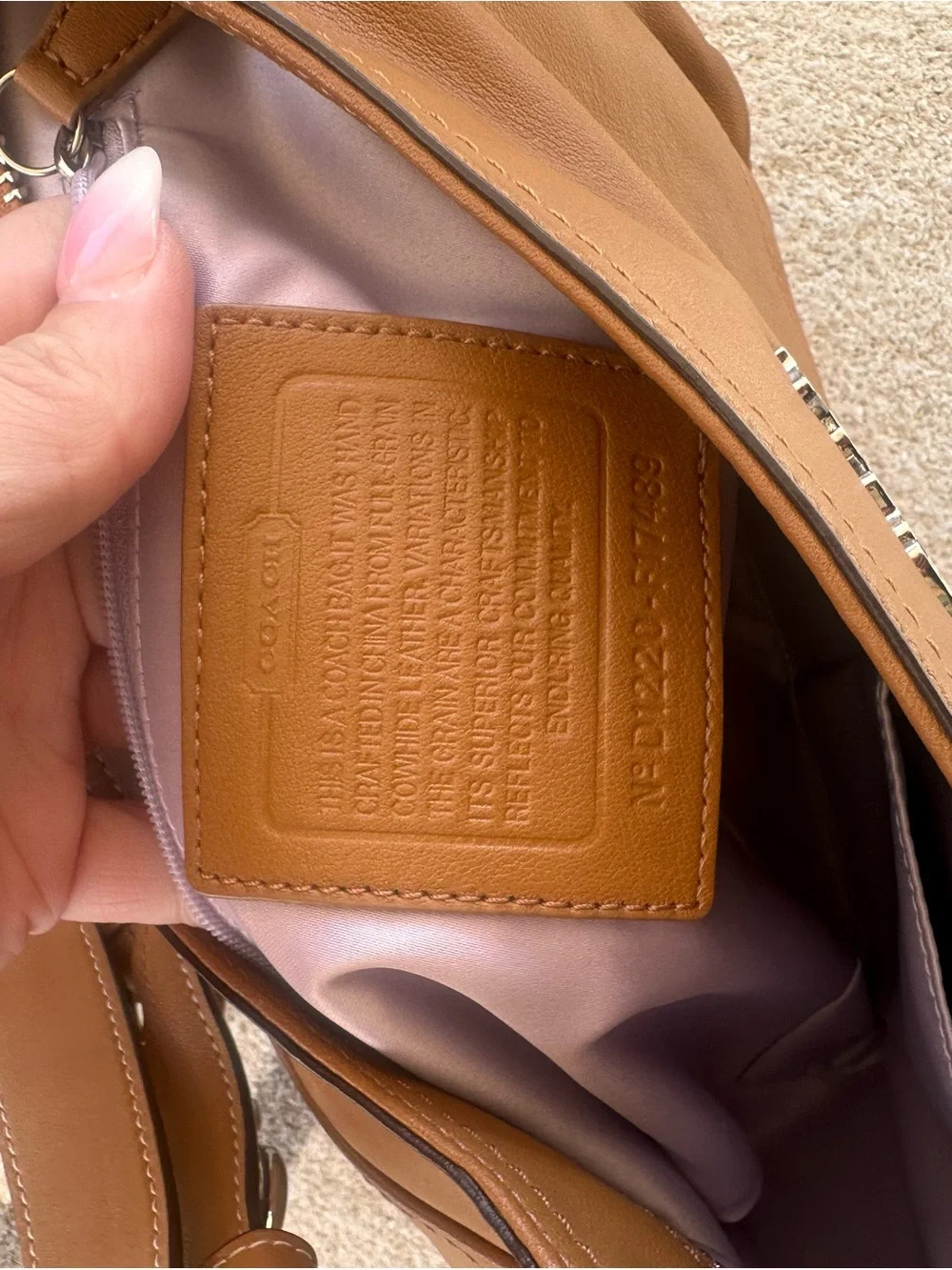 Coach Saddle Brown Leather Shoulder Hobo